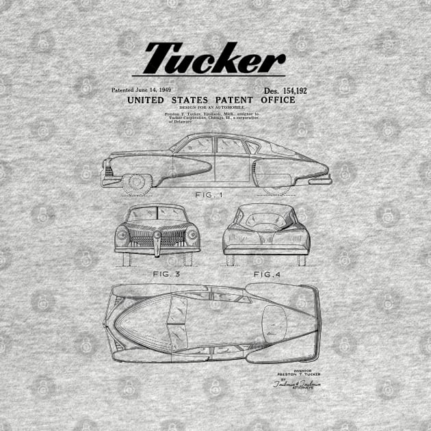 Tucker Automobile Patent Black by Luve